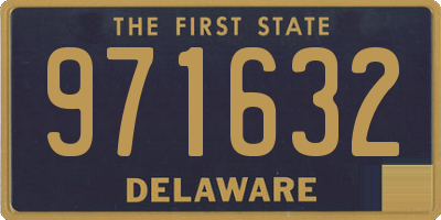 DE license plate 971632