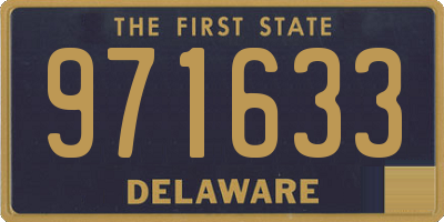 DE license plate 971633