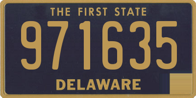 DE license plate 971635