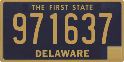 DE license plate 971637