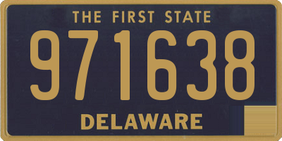 DE license plate 971638