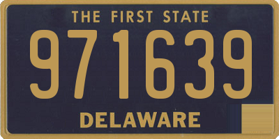 DE license plate 971639