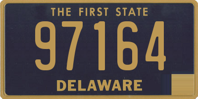 DE license plate 97164