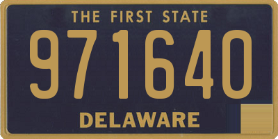 DE license plate 971640