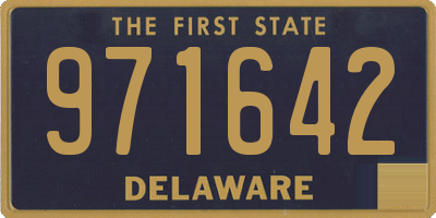 DE license plate 971642