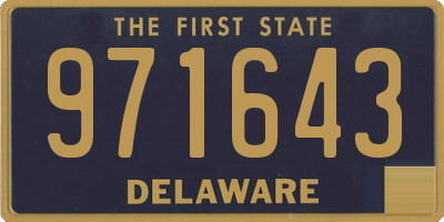 DE license plate 971643