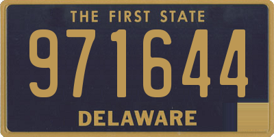 DE license plate 971644