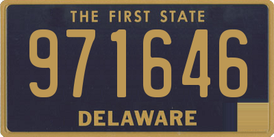 DE license plate 971646