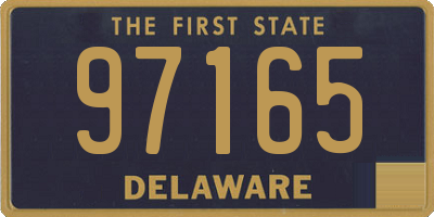 DE license plate 97165