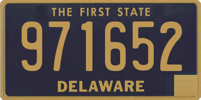 DE license plate 971652