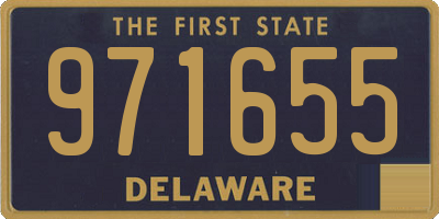 DE license plate 971655