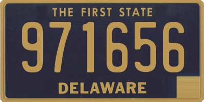 DE license plate 971656