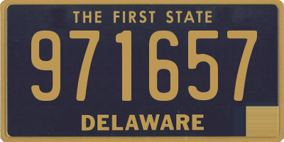 DE license plate 971657