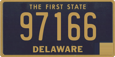 DE license plate 97166