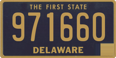 DE license plate 971660