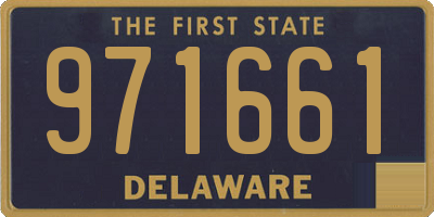 DE license plate 971661