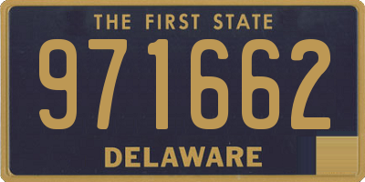 DE license plate 971662