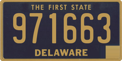 DE license plate 971663