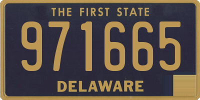 DE license plate 971665