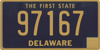 DE license plate 97167