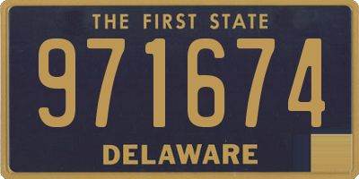 DE license plate 971674