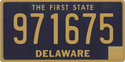 DE license plate 971675