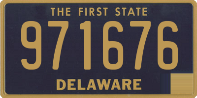 DE license plate 971676