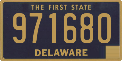 DE license plate 971680