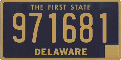 DE license plate 971681