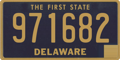 DE license plate 971682