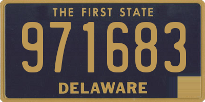 DE license plate 971683