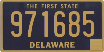 DE license plate 971685