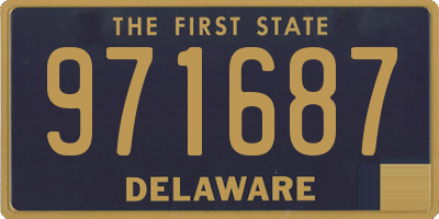 DE license plate 971687