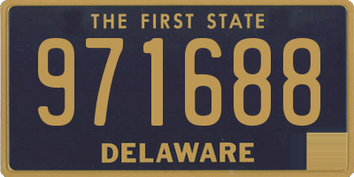 DE license plate 971688