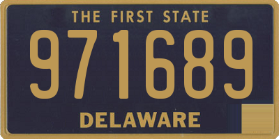 DE license plate 971689