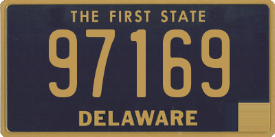 DE license plate 97169