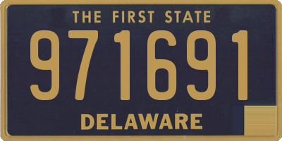 DE license plate 971691