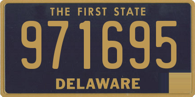 DE license plate 971695