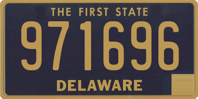 DE license plate 971696