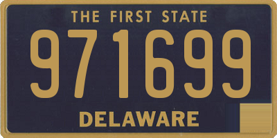 DE license plate 971699