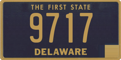 DE license plate 9717