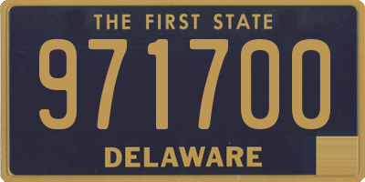 DE license plate 971700