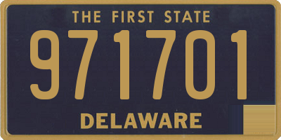 DE license plate 971701