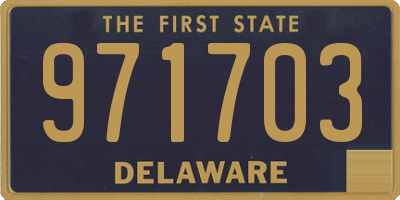 DE license plate 971703