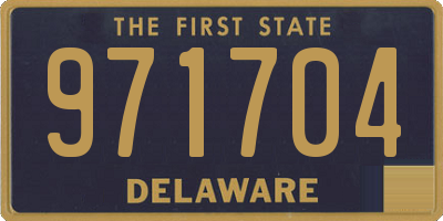 DE license plate 971704