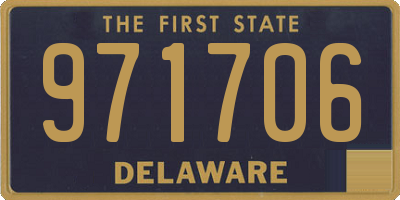 DE license plate 971706