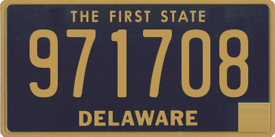 DE license plate 971708