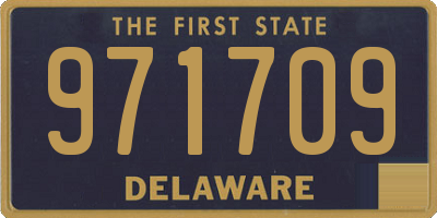 DE license plate 971709