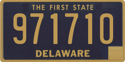 DE license plate 971710