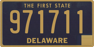 DE license plate 971711